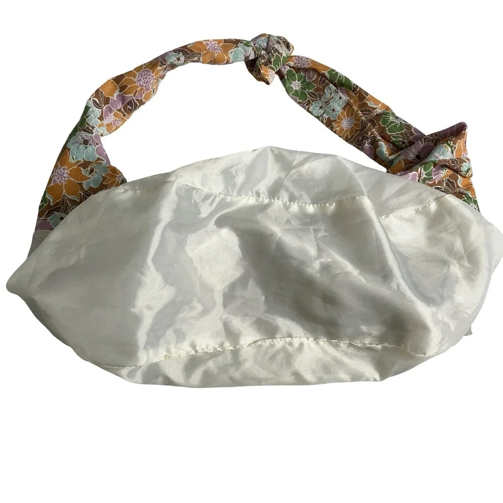 Madden Girl Hobo Bag Floral Knotted Shoulder Purse Boho Retro 70s Vibe Cottage
